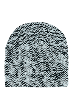 Soft Gallery Beanie -  Sterling Blue, AOP Pebbles Mini